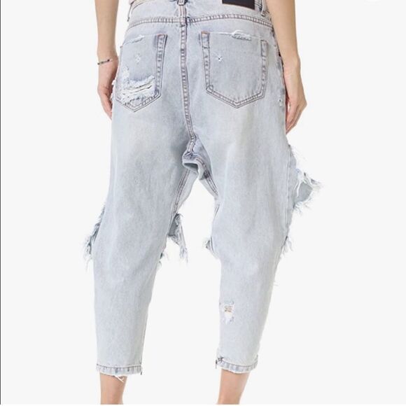 One Teaspoon Distressed Capri Jeans Pants(Size 26) - Picture 3 of 8